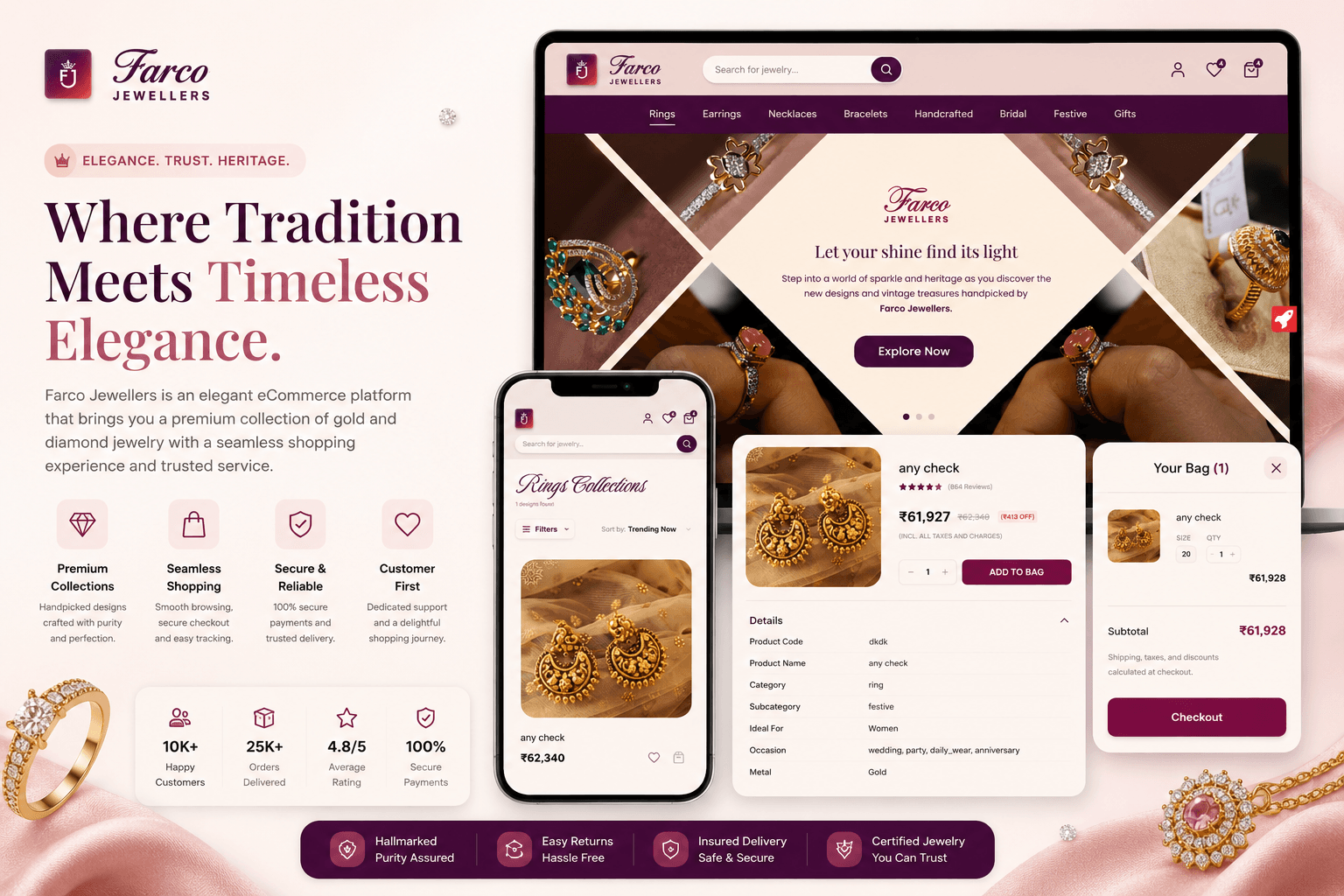 Farco Jewellers Ecom Website