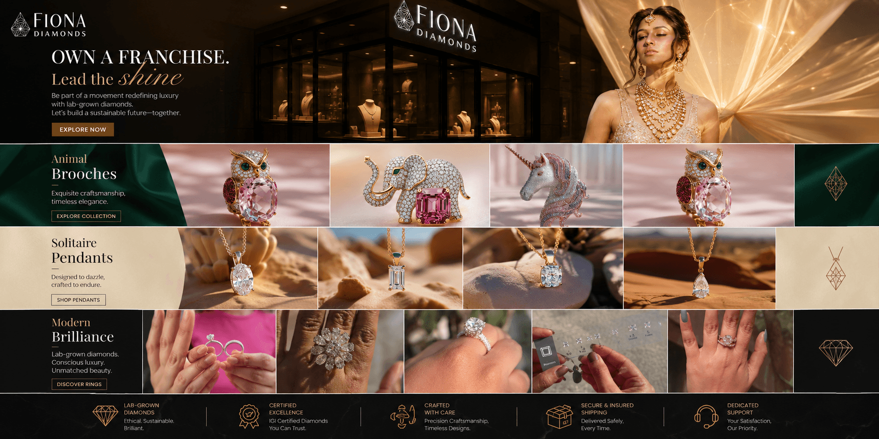 Fiona - Shopify store for jewellery